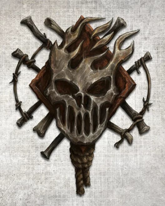 House Cawdor fighters with improvised weapons and masks
