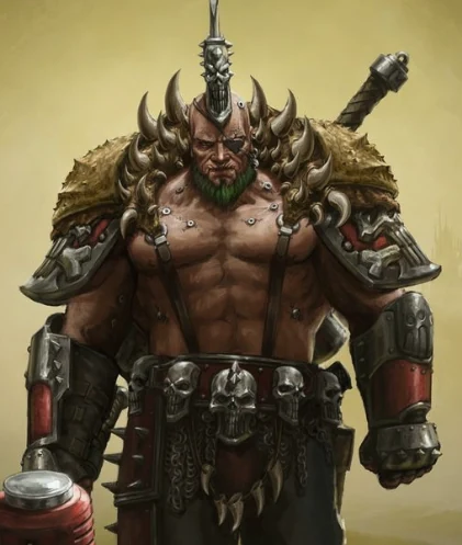 Um brutamontes Goliath pronto para a briga