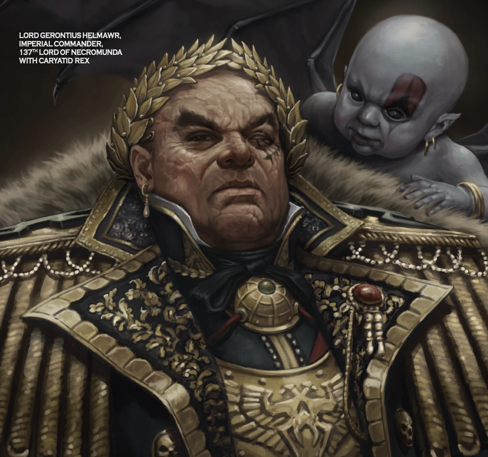 Lorde Gerontius Helmawr, governante planetário de Necromunda